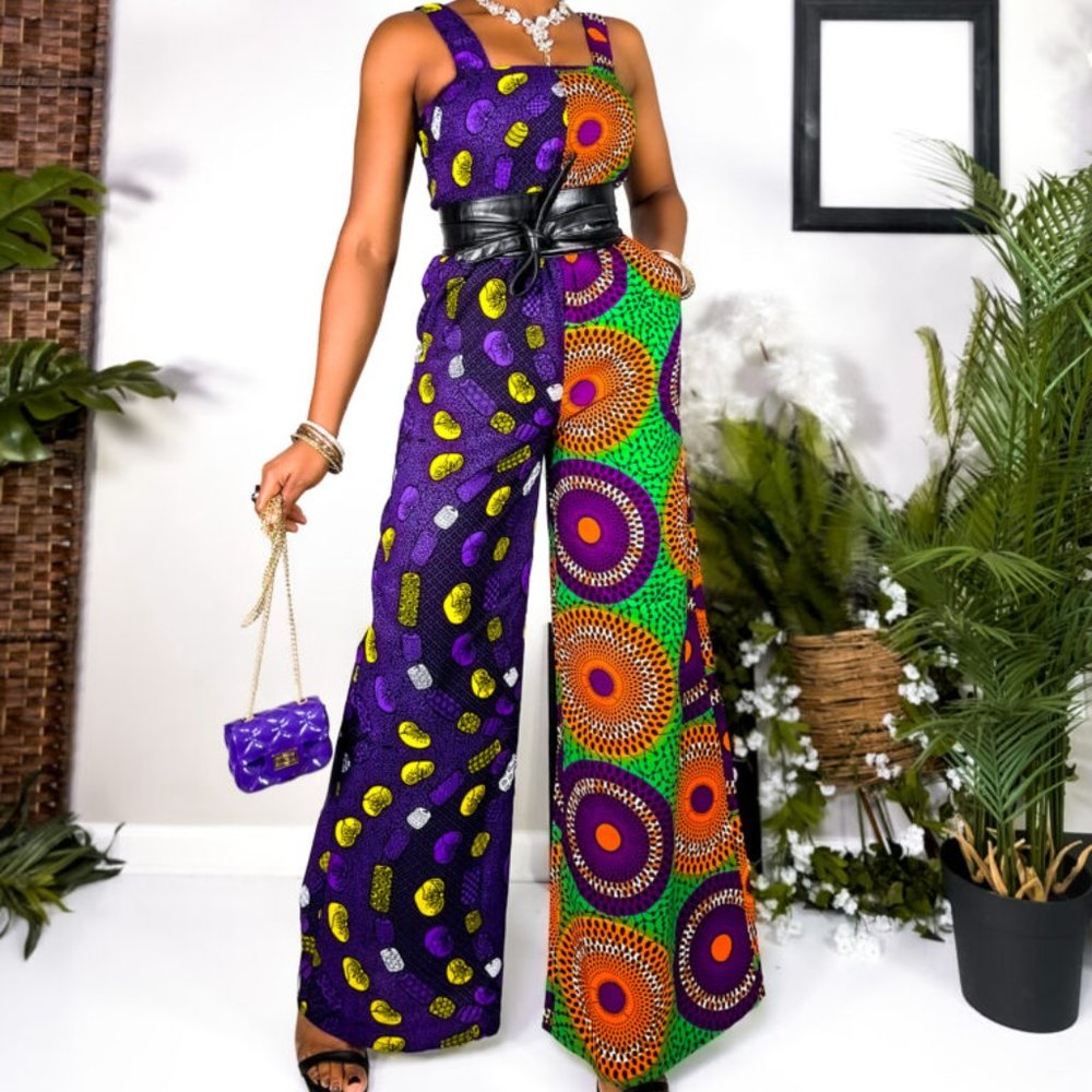 Bosede Jumpsuit -Women’s Jumpsuit In African Print/ Ankara/Dashiki/ Multipattern